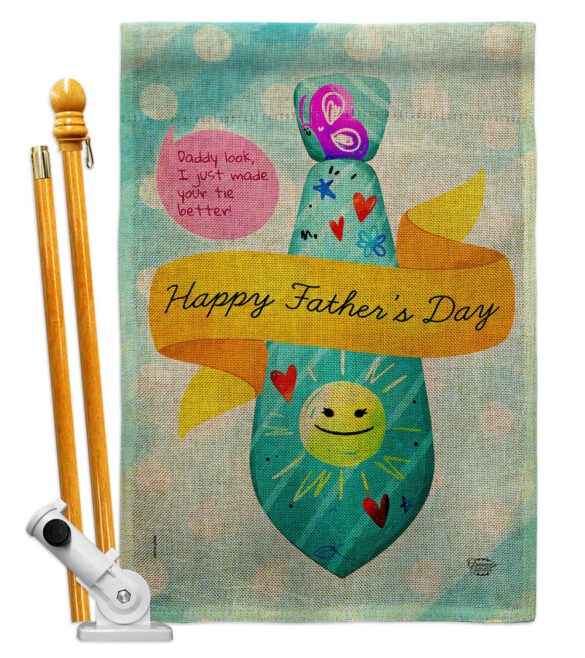 Happy Daddy Day - Father's Day Summer Vertical Impressions Decorative Flags HG192615 Made In USA - Image 15
