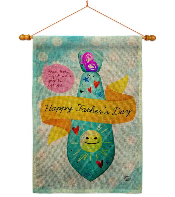 Happy Daddy Day - Father's Day Summer Vertical Impressions Decorative Flags HG192615 Made In USA - Image 20