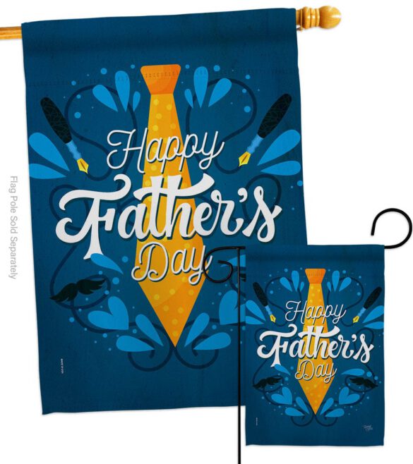 Gift For Dad - Father's Day Summer Vertical Impressions Decorative Flags HG115168 Made In USA - Image 3