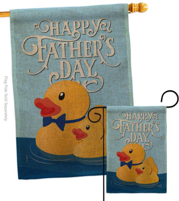 Daddy Yellow Duckie - Father's Day Summer Vertical Impressions Decorative Flags HG137352 Made In USA - Image 13