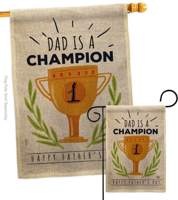 Dad Is Champion - Father's Day Summer Vertical Impressions Decorative Flags HG192389 Made In USA - Image 13