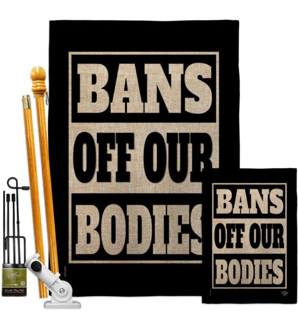 Bans Off Our Bodies - Support Inspirational Horizontal Impressions Decorative Flags HG190160 Made In USA - Image 28