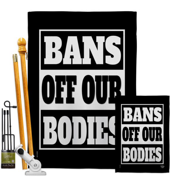 Bans Off Our Bodies - Support Inspirational Horizontal Impressions Decorative Flags HG190160 Made In USA - Image 7