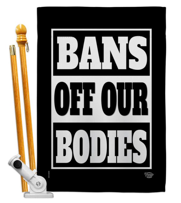 Bans Off Our Bodies - Support Inspirational Horizontal Impressions Decorative Flags HG190160 Made In USA - Image 6