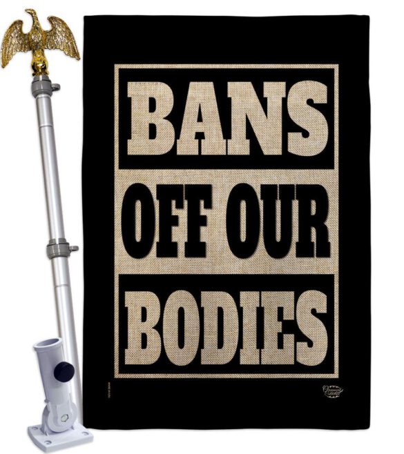 Bans Off Our Bodies - Support Inspirational Horizontal Impressions Decorative Flags HG190160 Made In USA - Image 42
