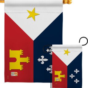 Acadiana - Fleur De Lys Interests Vertical Impressions Decorative Flags HG118008 Made In USA