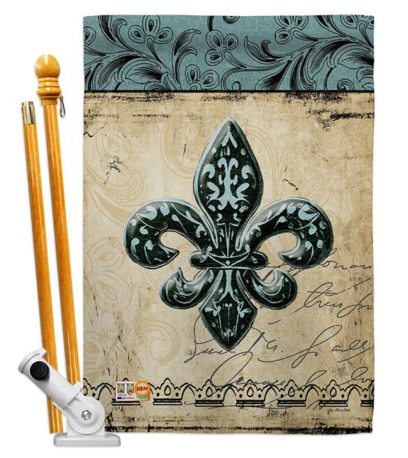 Flower De Luce - Fleur De Lys Interests Vertical Impressions Decorative Flags HG118003 Made In USA - Image 5