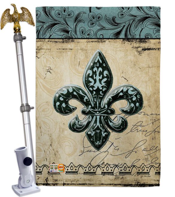 Flower De Luce - Fleur De Lys Interests Vertical Impressions Decorative Flags HG118003 Made In USA - Image 13
