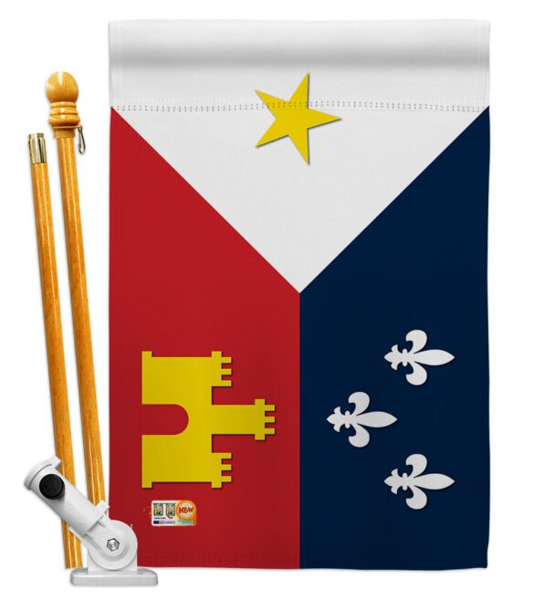 Acadiana - Fleur De Lys Interests Vertical Impressions Decorative Flags HG118008 Made In USA - Image 6