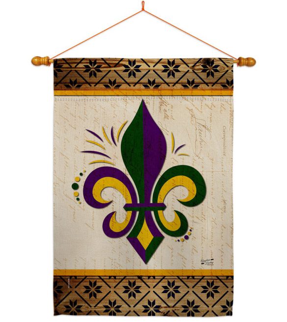 Fleur De Lys - Fleur De Lys Interests Vertical Impressions Decorative Flags HG137426 Made In USA - Image 10