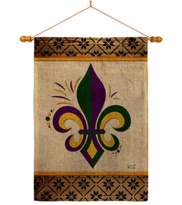 Fleur De Lys - Fleur De Lys Interests Vertical Impressions Decorative Flags HG137426 Made In USA - Image 20