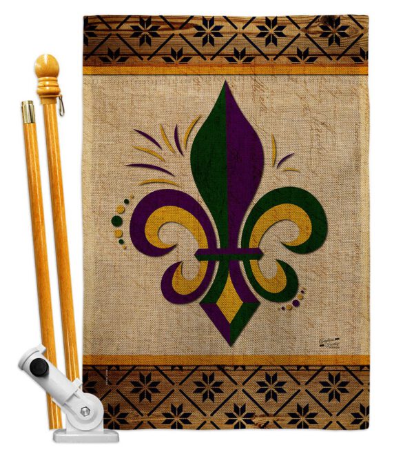 Fleur De Lys - Fleur De Lys Interests Vertical Impressions Decorative Flags HG137426 Made In USA - Image 15