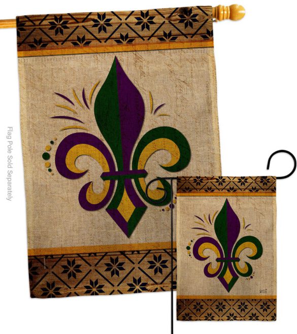 Fleur De Lys - Fleur De Lys Interests Vertical Impressions Decorative Flags HG137426 Made In USA - Image 13