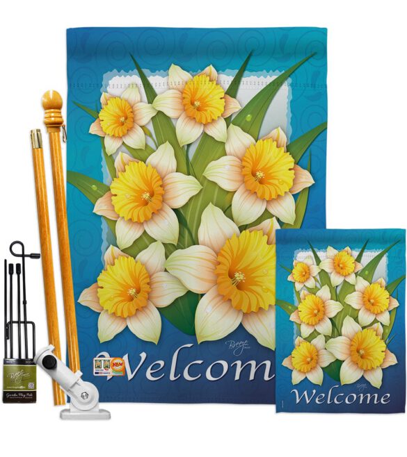Daffodils - Floral Spring Vertical Impressions Decorative Flags HG104070 Made In USA - Image 6