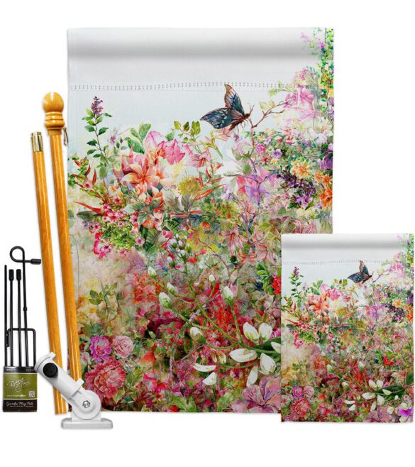 Flower Garden - Floral Spring Vertical Impressions Decorative Flags HG104131 Made In USA - Image 6