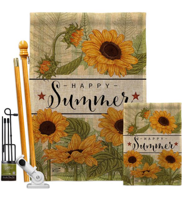 Happy Sunflowers - Floral Spring Vertical Impressions Decorative Flags HG137442 Made In USA - Image 16