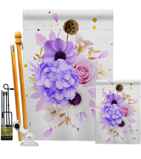 Flower Arrangment - Floral Spring Vertical Impressions Decorative Flags HG137605 Made In USA - Image 6