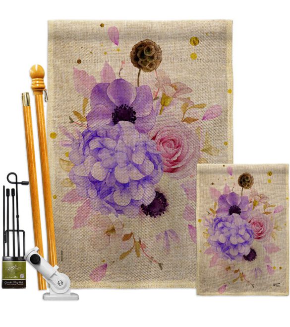 Flower Arrangment - Floral Spring Vertical Impressions Decorative Flags HG137605 Made In USA - Image 18