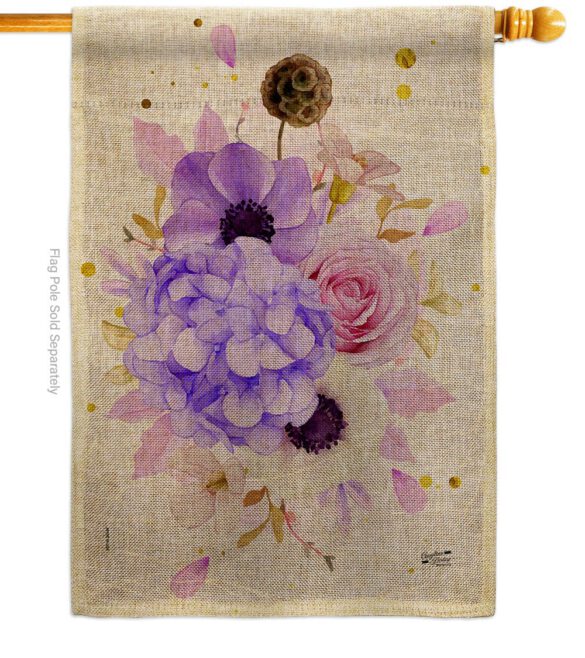 Flower Arrangment - Floral Spring Vertical Impressions Decorative Flags HG137605 Made In USA - Image 14