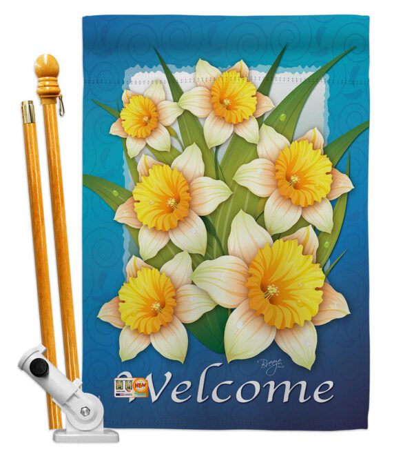 Daffodils - Floral Spring Vertical Impressions Decorative Flags HG104070 Made In USA - Image 5