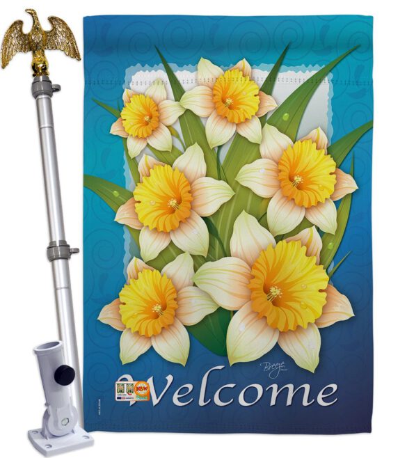 Daffodils - Floral Spring Vertical Impressions Decorative Flags HG104070 Made In USA - Image 13