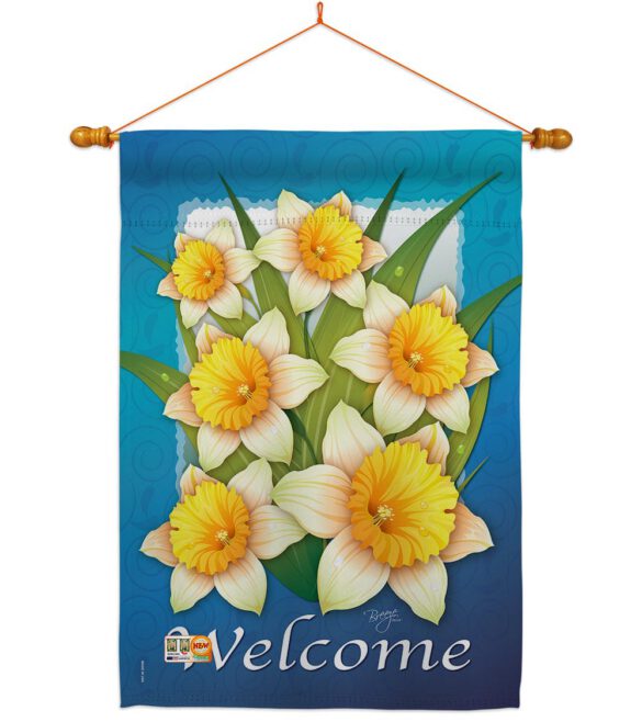 Daffodils - Floral Spring Vertical Impressions Decorative Flags HG104070 Made In USA - Image 14