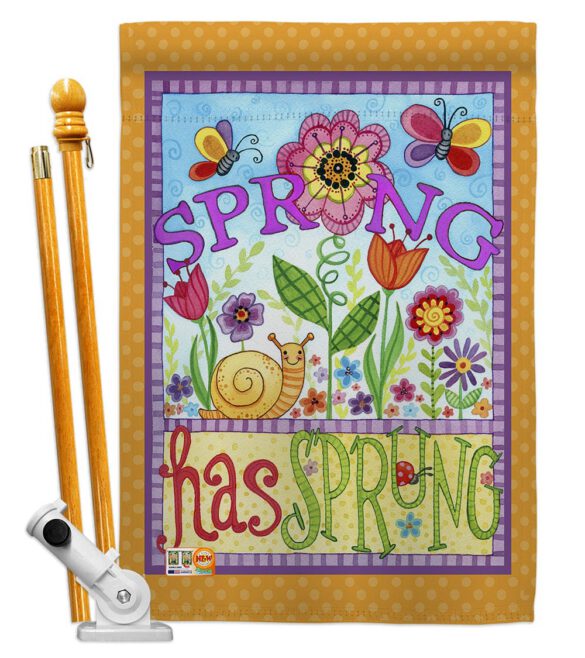 Bugs Spring - Floral Spring Vertical Impressions Decorative Flags HG104087 Made In USA - Image 5