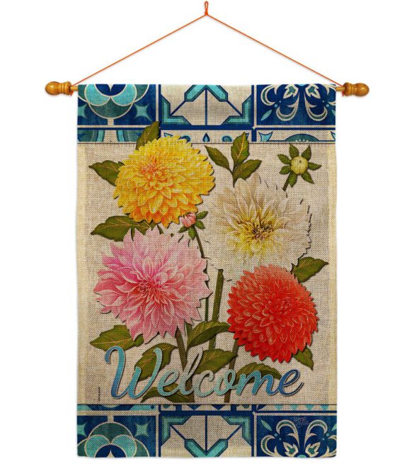 Dahlia Bouquet - Floral Spring Vertical Impressions Decorative Flags HG104107 Made In USA - Image 20