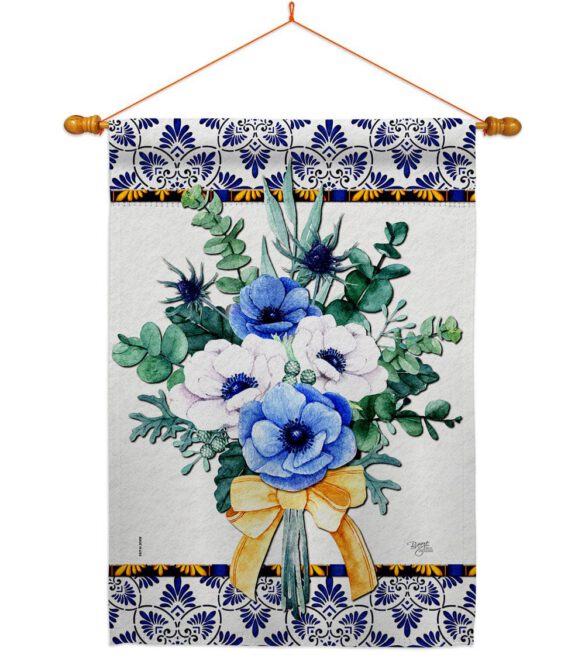 Baby Blue Bouquet - Floral Spring Vertical Impressions Decorative Flags HG104116 Made In USA - Image 11