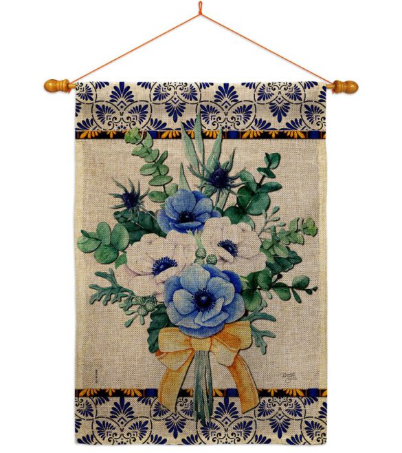Baby Blue Bouquet - Floral Spring Vertical Impressions Decorative Flags HG104116 Made In USA - Image 21