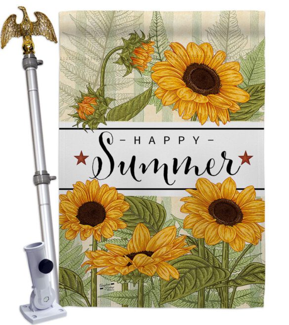 Happy Sunflowers - Floral Spring Vertical Impressions Decorative Flags HG137442 Made In USA - Image 9