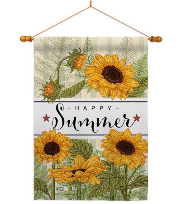 Happy Sunflowers - Floral Spring Vertical Impressions Decorative Flags HG137442 Made In USA - Image 10