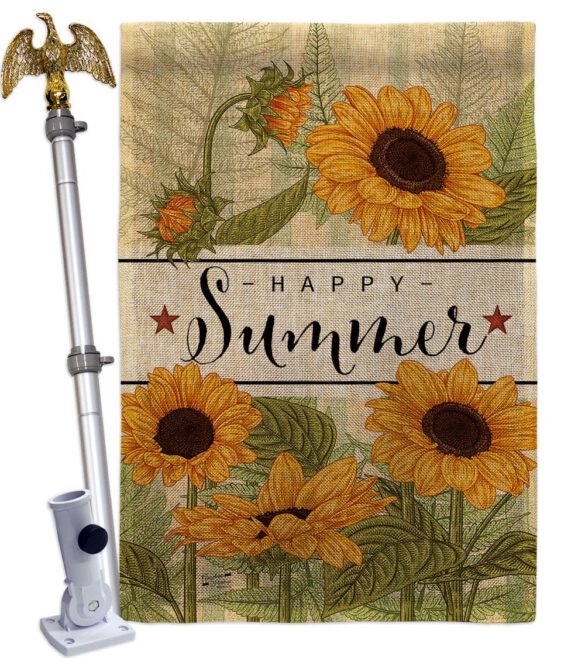 Happy Sunflowers - Floral Spring Vertical Impressions Decorative Flags HG137442 Made In USA - Image 19