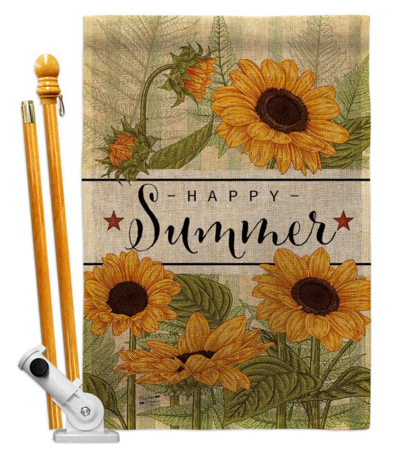 Happy Sunflowers - Floral Spring Vertical Impressions Decorative Flags HG137442 Made In USA - Image 15