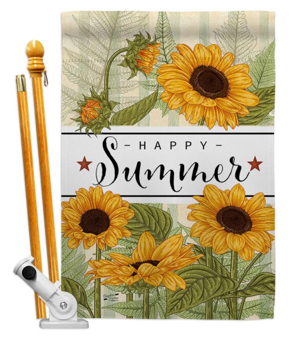 Happy Sunflowers - Floral Spring Vertical Impressions Decorative Flags HG137442 Made In USA - Image 5