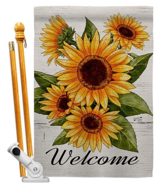 Happiness Sunflowers - Floral Spring Vertical Impressions Decorative Flags HG137597 Made In USA - Image 5