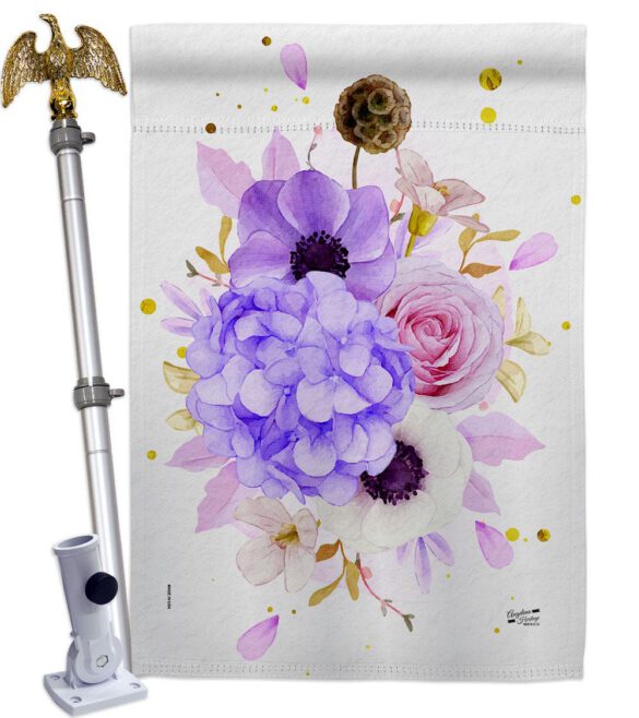 Flower Arrangment - Floral Spring Vertical Impressions Decorative Flags HG137605 Made In USA - Image 11