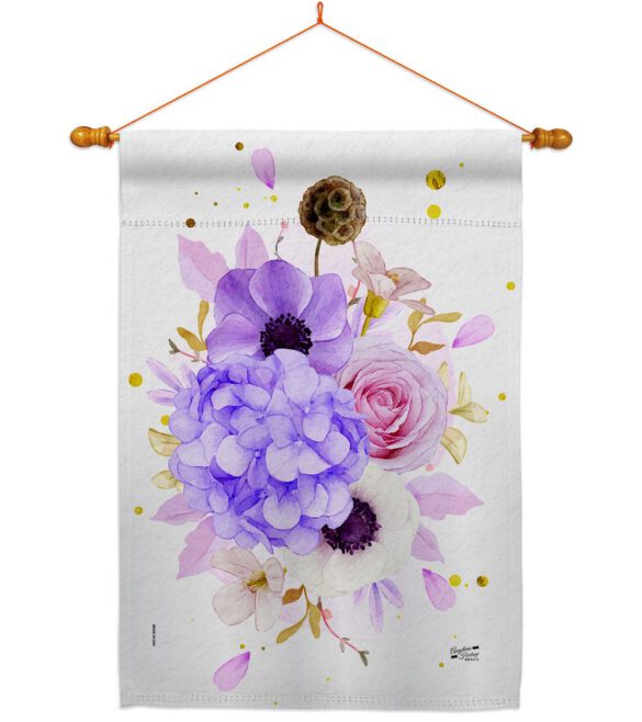 Flower Arrangment - Floral Spring Vertical Impressions Decorative Flags HG137605 Made In USA - Image 12