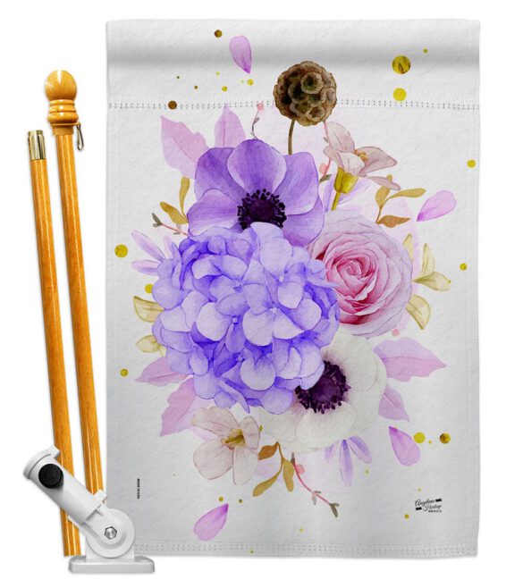 Flower Arrangment - Floral Spring Vertical Impressions Decorative Flags HG137605 Made In USA - Image 5