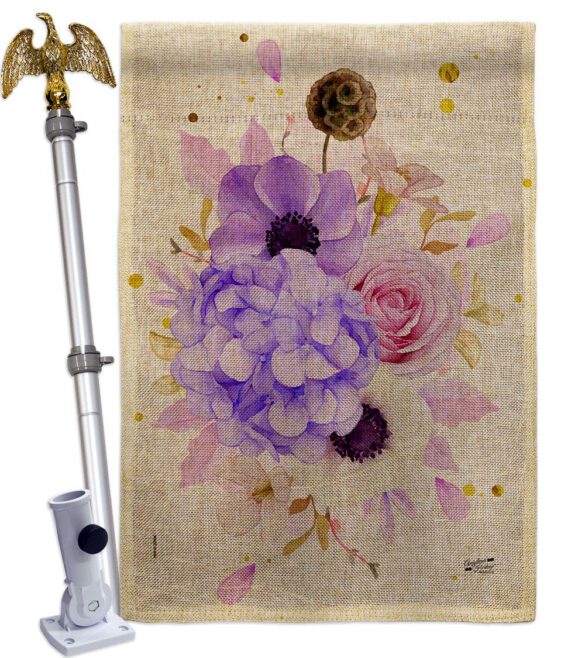 Flower Arrangment - Floral Spring Vertical Impressions Decorative Flags HG137605 Made In USA - Image 23