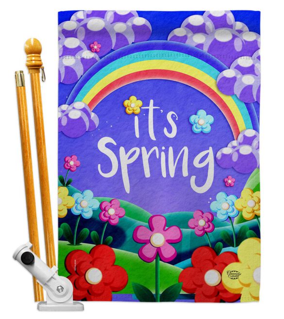 Colorful Spring - Floral Spring Vertical Impressions Decorative Flags HG192499 Made In USA - Image 5