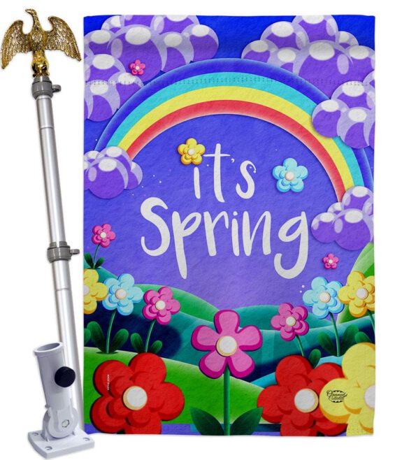 Colorful Spring - Floral Spring Vertical Impressions Decorative Flags HG192499 Made In USA - Image 9