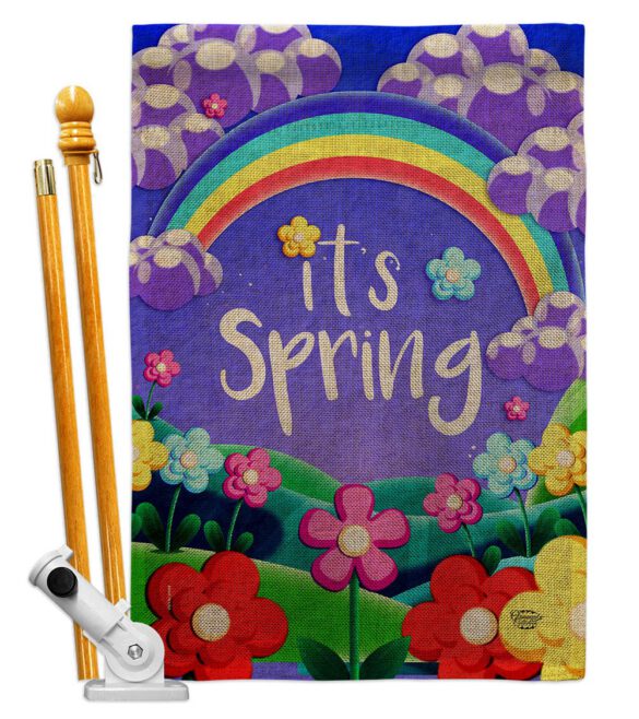 Colorful Spring - Floral Spring Vertical Impressions Decorative Flags HG192499 Made In USA - Image 15