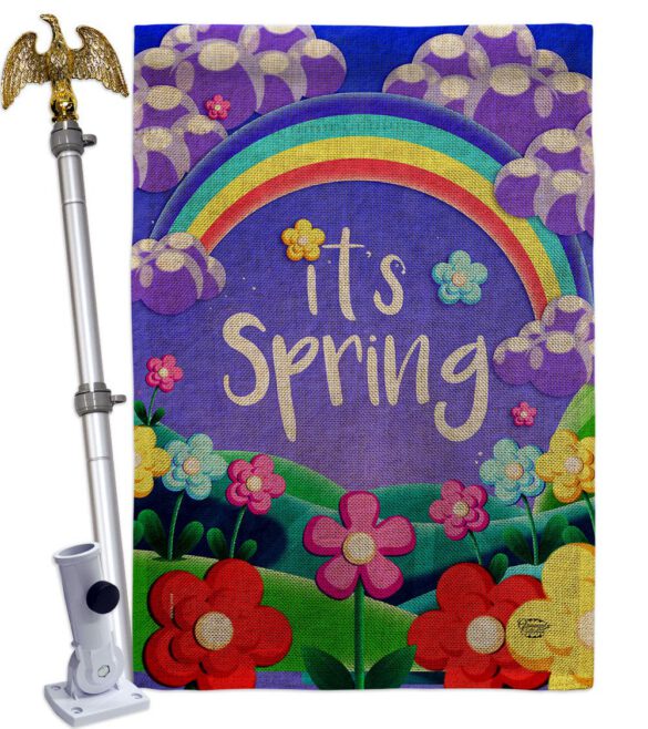 Colorful Spring - Floral Spring Vertical Impressions Decorative Flags HG192499 Made In USA - Image 19