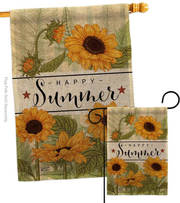 Happy Sunflowers - Floral Spring Vertical Impressions Decorative Flags HG137442 Made In USA - Image 13