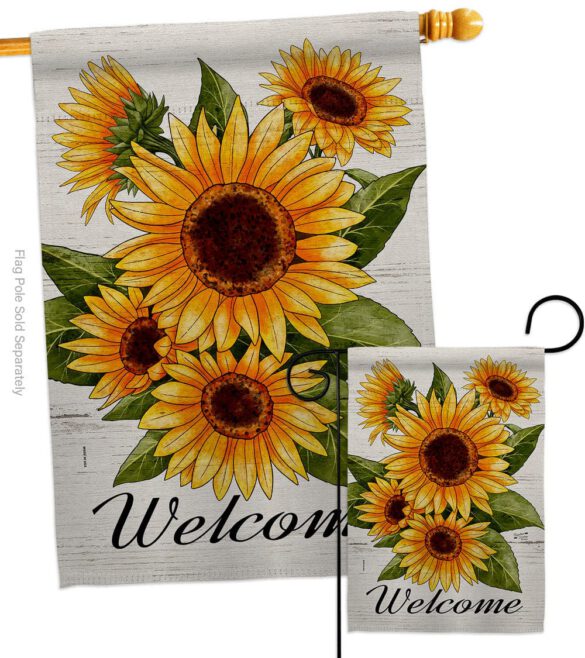 Happiness Sunflowers - Floral Spring Vertical Impressions Decorative Flags HG137597 Made In USA - Image 3