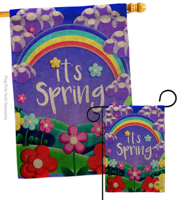 Colorful Spring - Floral Spring Vertical Impressions Decorative Flags HG192499 Made In USA - Image 13