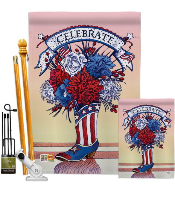 American Boots - Fourth of July Americana Vertical Impressions Decorative Flags HG111007 Made In USA - Image 7