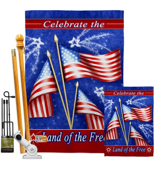 Celebrate Freedom - Fourth of July Americana Vertical Impressions Decorative Flags HG111057 Made In USA - Image 6