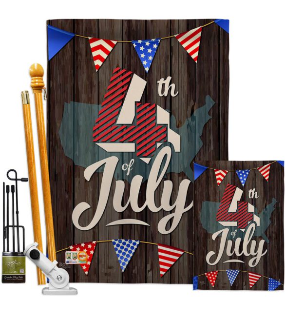 4th of July - Fourth of July Americana Vertical Impressions Decorative Flags HG111081 Made In USA - Image 7